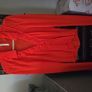 Anthropologie Bold Orange Top